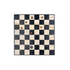 Nkuku Mango Wood Chess And Draughts
