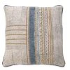 Nkuku Funda Cojín Azul con Cenefas