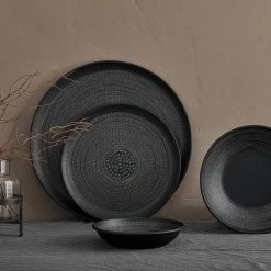 Nkuku Small Black Aluminium Mahika Bowl