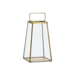 Nkuku Small Antique Brass Moyo Lantern
