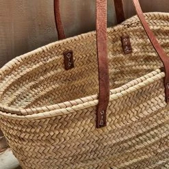 Nkuku Hasani Morrocan Shopper With Leather Handles