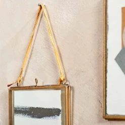 Nkuku Brass Kiko Frame Portrait 4 X 6